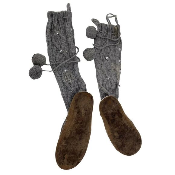 Victorias Secret Pink Bling Cable Knit Mukluk Sweater Boots Rhinestone L 9 - 10 - Picture 7 of 9